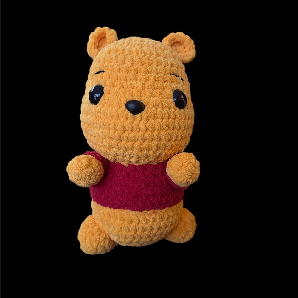 Plush Bear Toy with Red Shirt